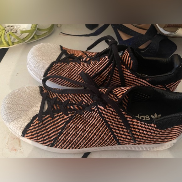 adidas | Shoes | Adidas Fluro Sneakers Size Euro 4 Aus 9 | Poshmark